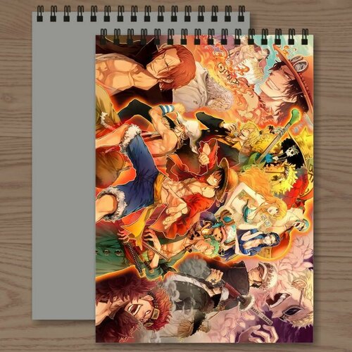 Скетчбук аниме Ван Пис / Альбом для рисования на кольцах