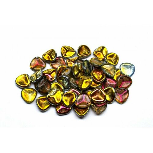 бусины rose petal beads 8мм отверстие 0 5мм цвет 00030 01770 бронзовый металлик 734 002 около 10г около 50шт Бусины Rose Petal beads 8мм, отверстие 0,5мм, цвет 00030/28001 Crystal/Marea, 734-035, около 10г (около 50шт)