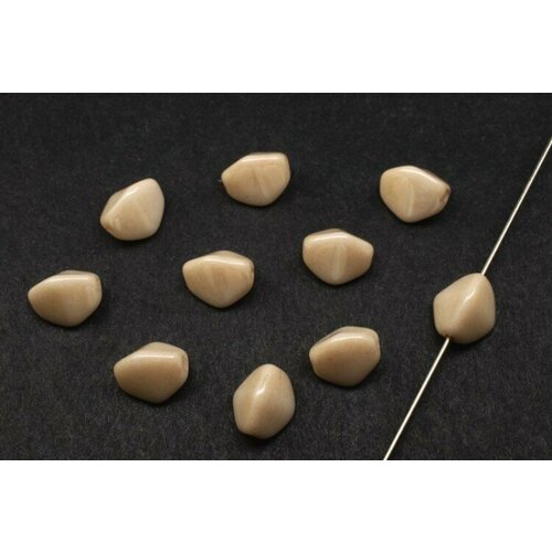 Бусины Pinch beads 7х7мм, отверстие 0,8мм, цвет 02010/14413 кремовый, 755-012, 10шт