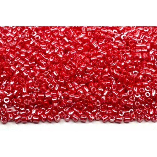 Бисер чешский PRECIOSA Богемский граненый, рубка 12/0 98170 красный, около 10 грамм