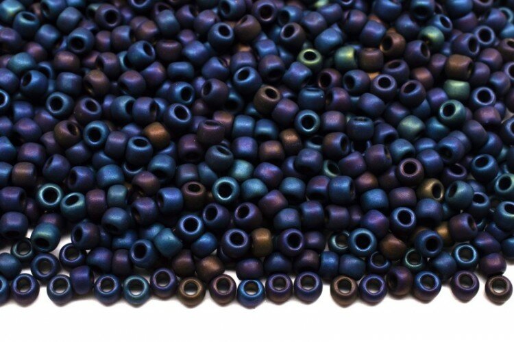 Бисер японский TOHO круглый 11/0 #0082F туманность, матовый металлизированный, 10 грамм