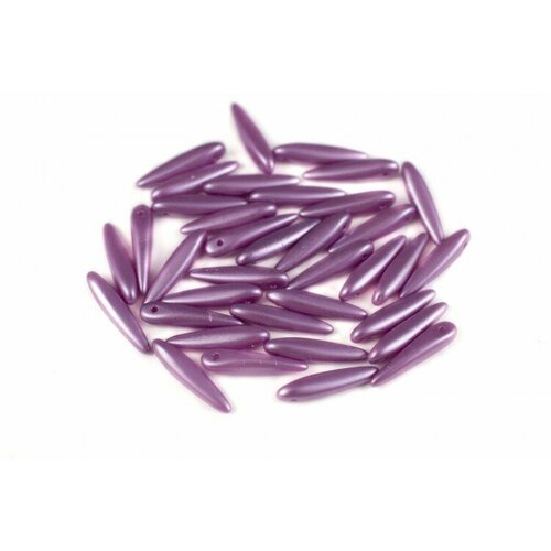 Бусины Thorn beads 5х16мм, цвет 02010/25012 сирень пастель, 719-032, около 10г (около 32шт)