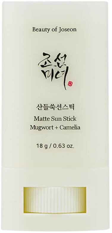 Beauty of Joseon~Солнцезащитный стик c центеллой~Matte Sun Stick Mugwort And Camelia SPF 50+ PA++++