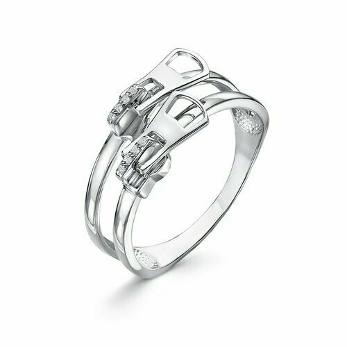 фото Кольцо diamant online, серебро, 925 проба, фианит, размер 17 кюз del'ta