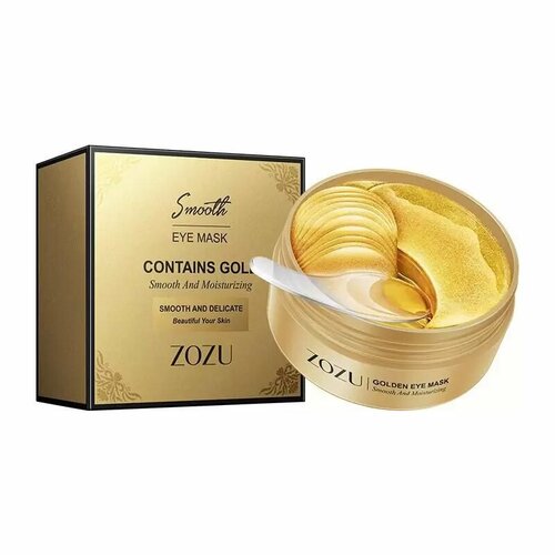 Гидрогелевые патчи с золотом Zozu Contains Gold Eye Mask 60 шт. коллагеновые гелевые патчи с ионами золота 60шт