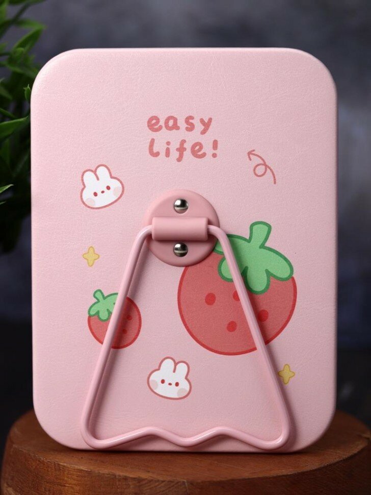 фото Зеркало настольное "Easy life strawberry", pink