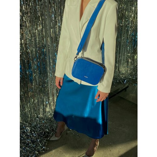 фото Сумка кросс-боди tikitorch, фактура гладкая, синий