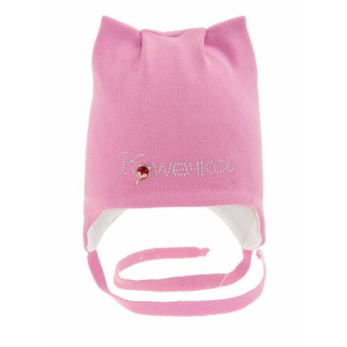 фото Шапка mialt, размер 52-54, розовый