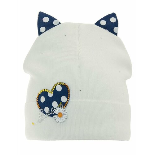 фото Шапка mialt, размер 50-52, белый