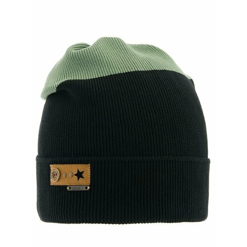 фото Шапка mialt, размер 52-54, черный, хаки