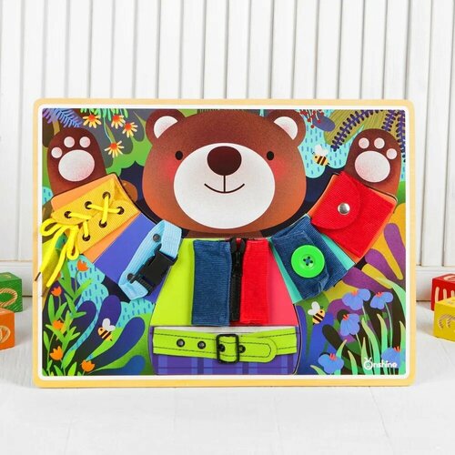 Бизиборд Мишкины застежки