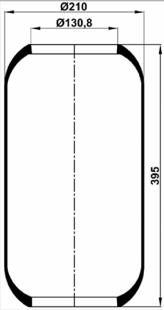 Воздушная подушка (опора пневматическая) TOPCOVER T00700644 — фото 4