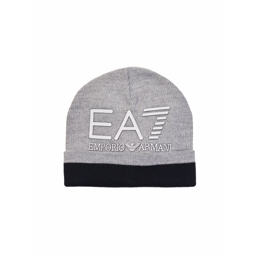шапка бини ea7 размер 59 оранжевый Шапка бини EA7, размер L, серый