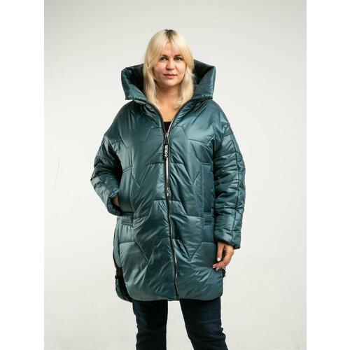 фото Куртка дюто, размер 60, зеленый