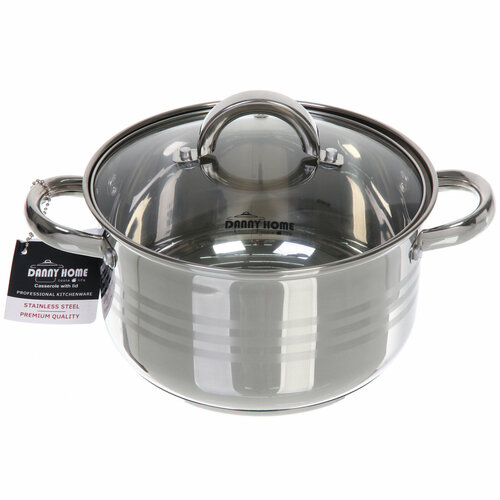 Кастрюля из нержавеющей стали MARIA 3,4л, индукция