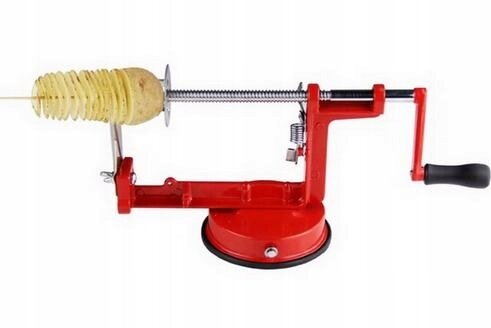 Машинка для нарезки картофеля спиралью со шпажками Spiral Potato Slicer