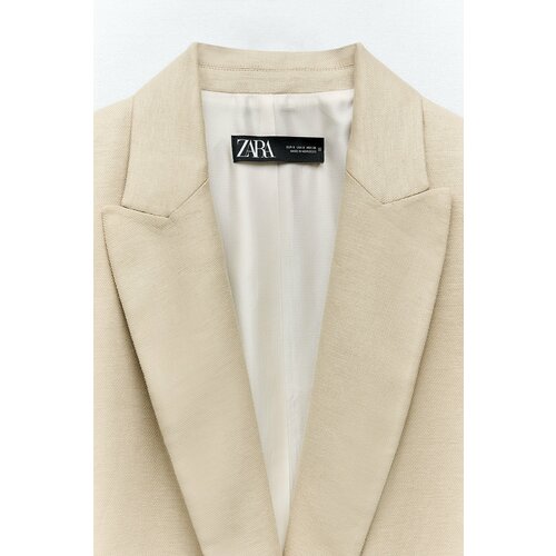 Пиджак Zara, размер XL, бежевый