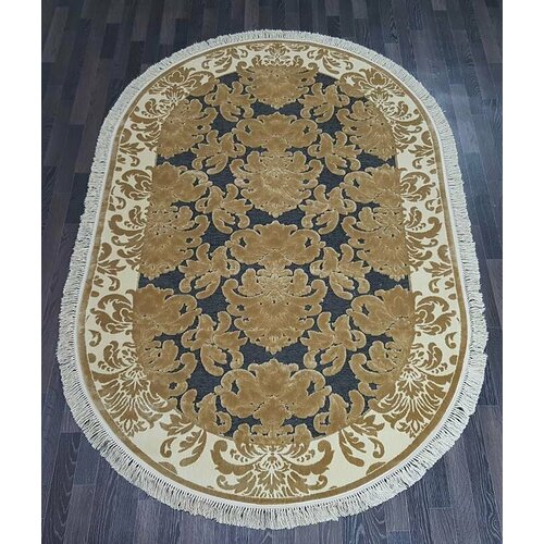 Бельгийский ковёр из вискозы Kunduz 200X400 см. овал