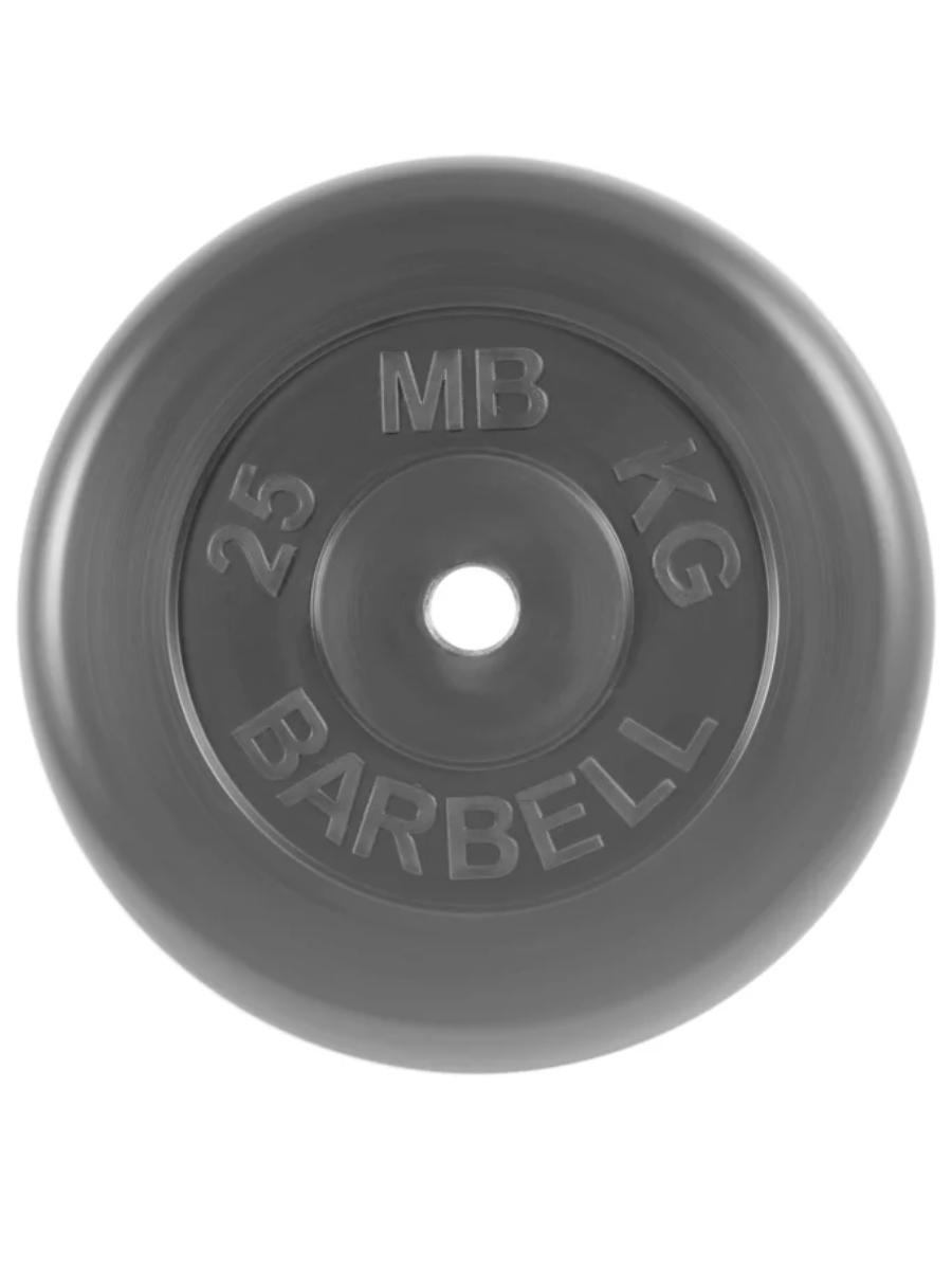 Диск MB Barbell Стандарт MB-PltB31 25 кг черный