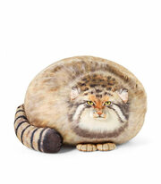 Мягкая игрушка-подушка Кошка антистресс, 40 см, коричневая.