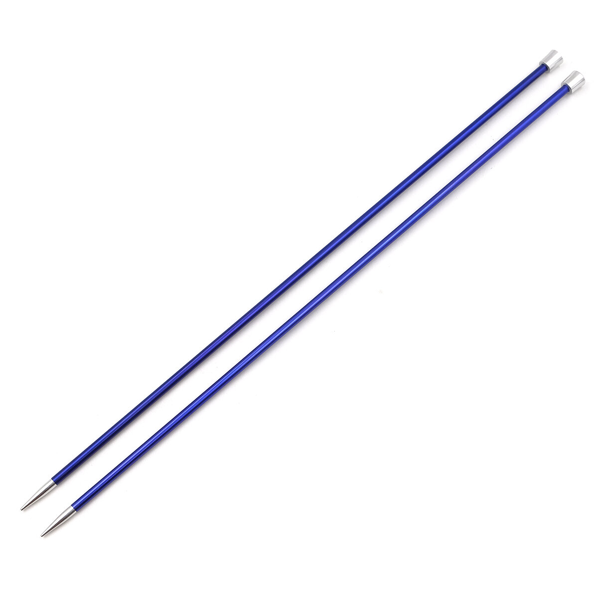 Спицы прямые Zing 4,5 мм/35 см, алюминий, иолит (фиолетовый), 2 шт, KnitPro