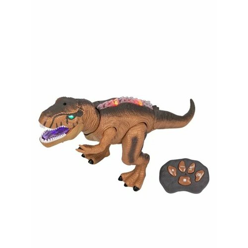 Игрушка большой робот динозавр Тираннозавр на пульте на пульте управления, рычит, свет, ходит, двигает хвостом, головой, F161 радиоуправляемый динозавр трицерапторс динозавр на пульте управления игрушечный динозавр динозавр игрушка радиоуправляемый робот