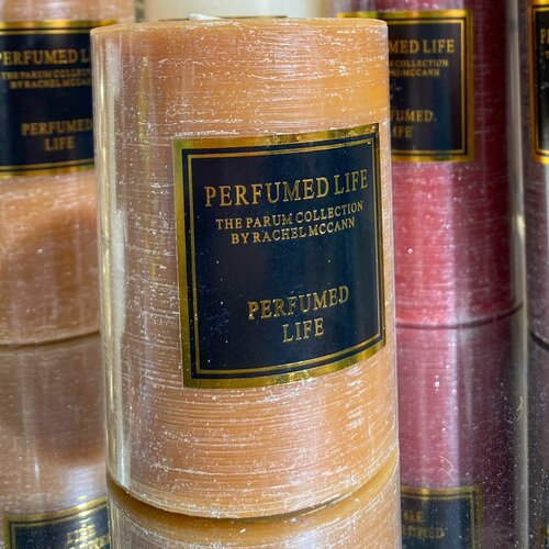 Ароматическая свеча Perfumed Life оранжевая 7*10