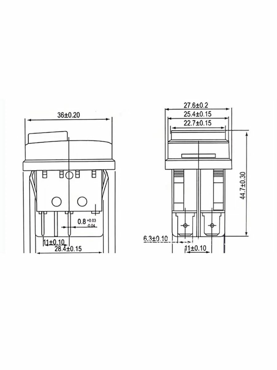 Переключатель ON-OFF KCD4, IP20 — фото 1