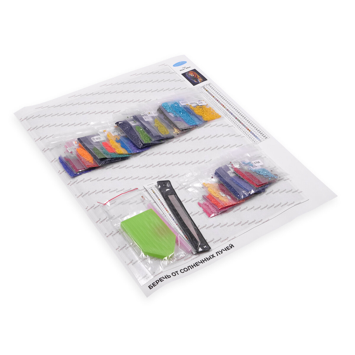 Алмазная мозаика 'Лев', 30*40 см, Cristyle (квадратные стразы) — фото 1