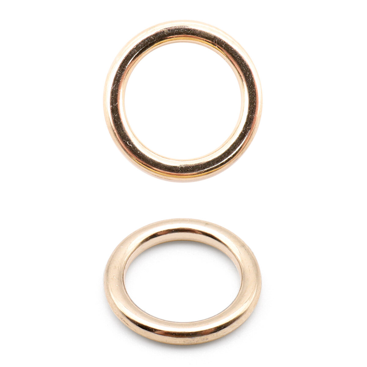 Кольца для бретелей бюстгальтера 8 мм, 100 шт, металл, Айрис (золото 02)
