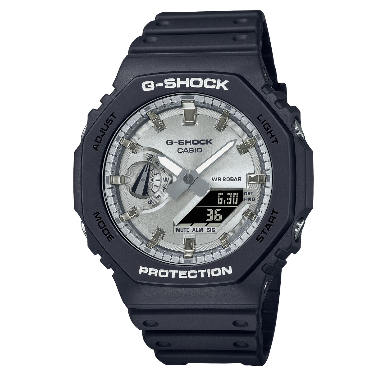 Наручные часы CASIO G-Shock, черный, серебряный