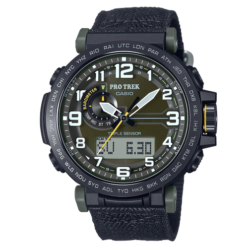 Наручные часы CASIO Pro Trek PRG-601YB-3, черный, хаки