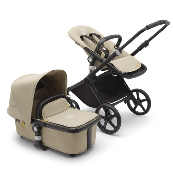 Коляска 2в1 Bugaboo Fox Cub complete BLACK/DESERT BEIGE-DESERT BEIGE 100175054