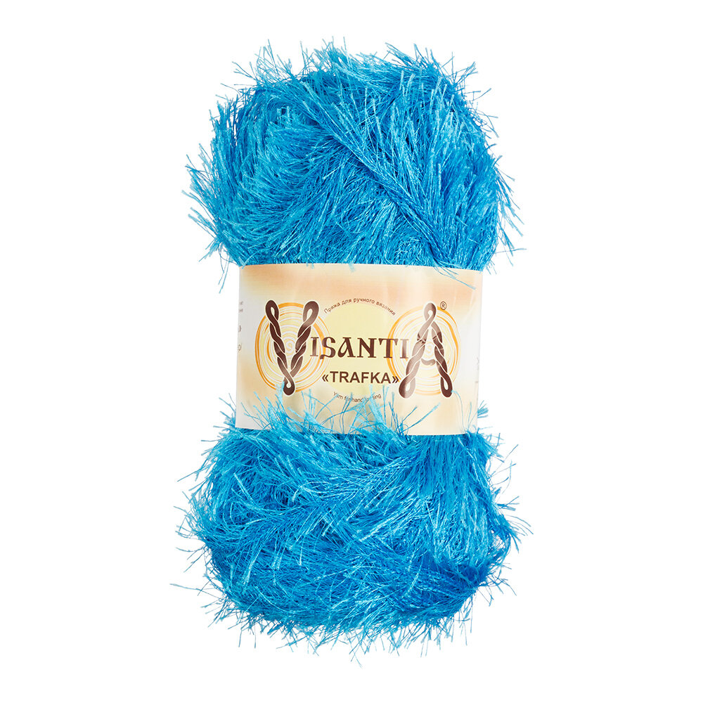 Пряжа VISANTIA "TRAFKA" 100% полиэстер 100 г 150 м №0003 яр.голубой