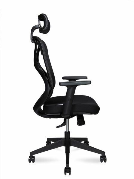 Компьютерное кресло Norden Имидж black черный пластик / черная сетка / черная ткань - фотография № 5