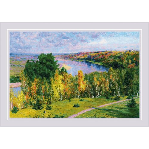 «Золотая осень» по мотивам картины В. Поленова"-2048 вышивка (вышивка крестом)