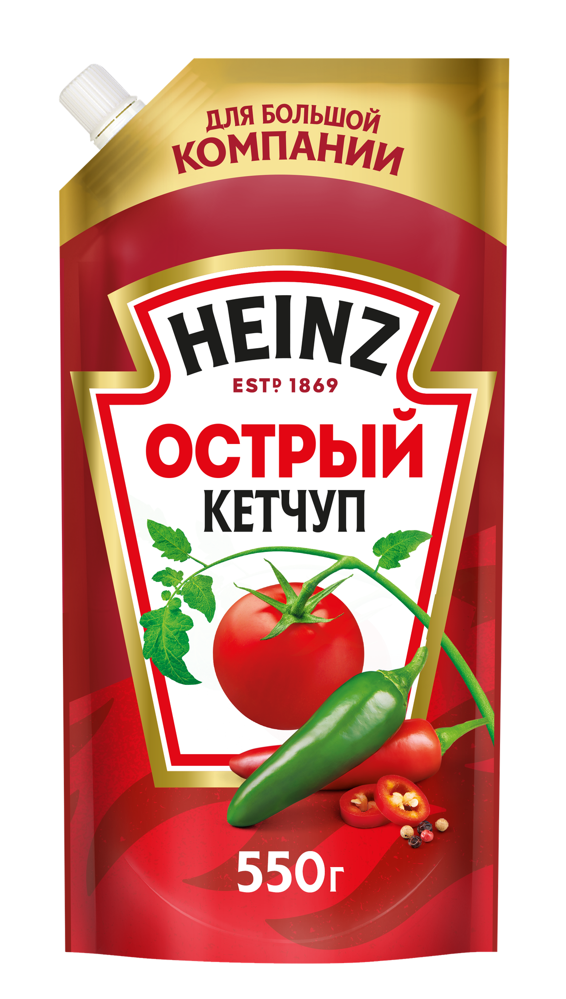 Heinz - кетчуп Острый, 550 гр.