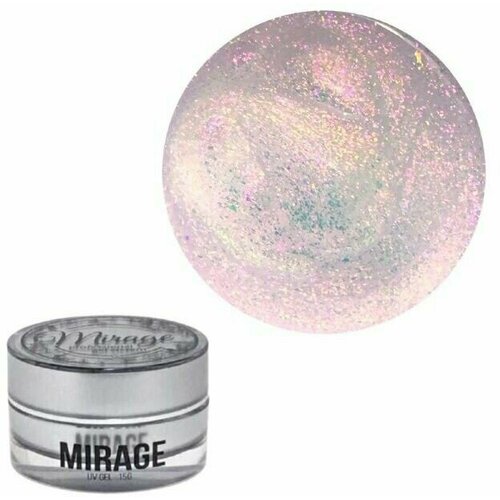 MIRAGE Гель с блестками для наращивания ногтей AURORA 03 15гр 863₽