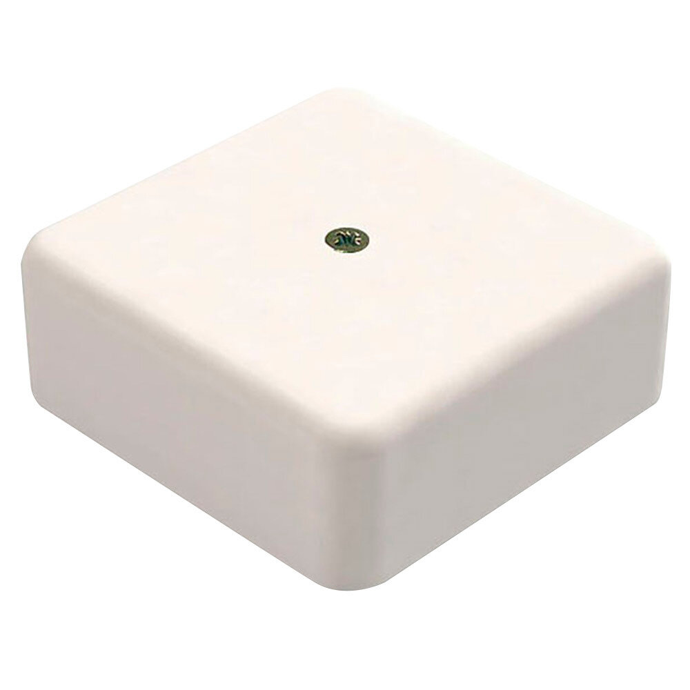 Коробка распределительная Greenel (GE41215-01) для кабель-каналов 75х75х28 мм 2 ввода белая IP40 с крышкой