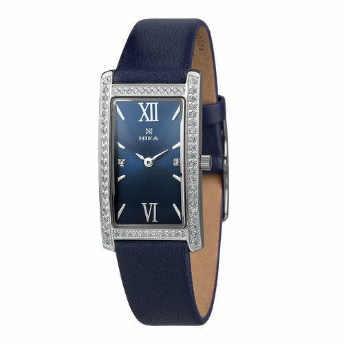 фото Наручные часы ника серебряные женские часы lady 0551.2.9.82a, синий
