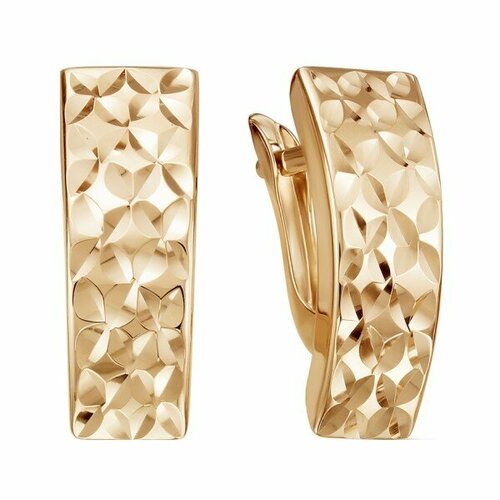 фото Серьги maskom, красное золото, 585 проба маском