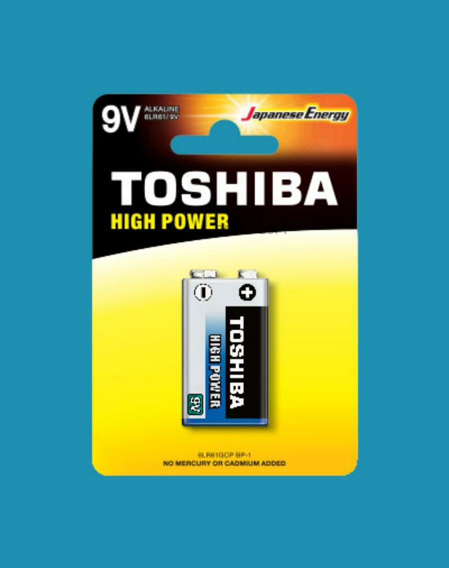 Батарейка Toshiba High Power 6LR61 9V 1шт - фото №3