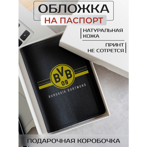 Обложка для паспорта RUSSIAN HandMade, черный обложка на паспорт фк боруссия