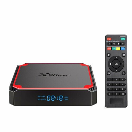 Смарт ТВ приставка X96 Mini Plus 1/8GB, Amlogic S905W2, Android 9.0, Wi-Fi 2.4/5GHz, Smart TV Box 4K UHD, Андроид ТВ бокс, Медиаплеер