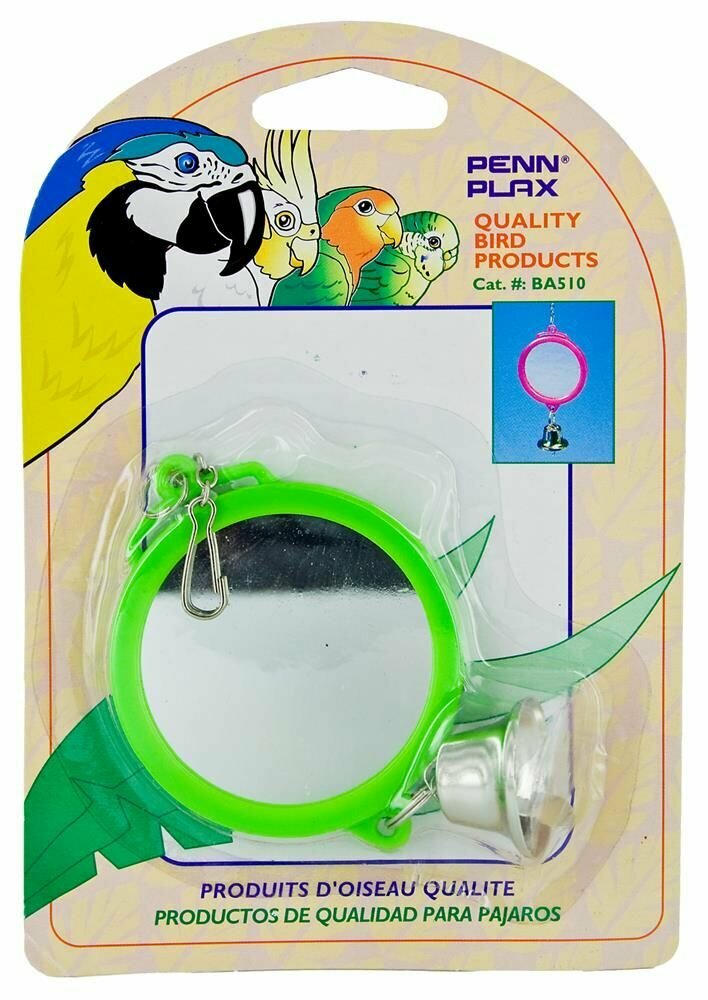 Penn-Plax игрушка для птиц, Зеркало с колокольчиком