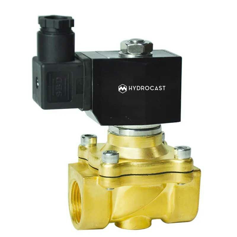 Электромагнитный клапан Hydrocast улучшенный DW21-25 G 1", 220 В, латунь, NC (закрыт при отсут. 220 В), мембрана NBR — фото 3