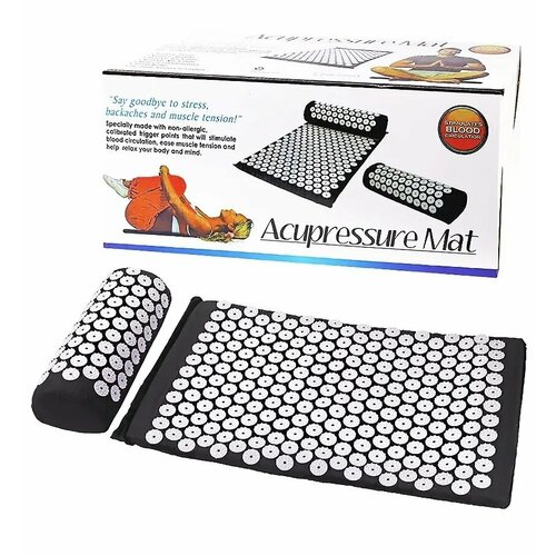 Массажный Акупунктурный коврик Acupressure Mat Аппликатор Кузнецова Игольчатый коврик 210 шипов 1399₽