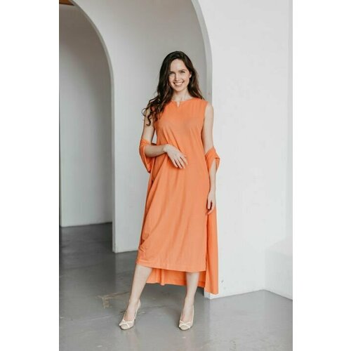 платье lacsa размер 44 хаки Сарафан LACSA, размер 46, оранжевый