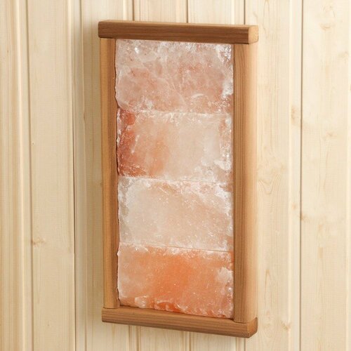 Соляная панель 4 плитки гималайской соли 46х24 см термо липа специи в мельнице соль гималайская розовая 82 г