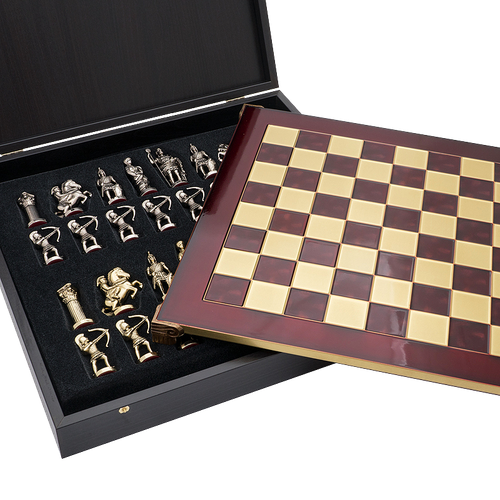 Шахматы подарочные Античные войны KSVA-MP-S-10-44-RED шахматы подарочные античные войны ksva mp s 10 b 44 blu